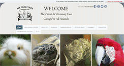 Desktop Screenshot of allcreaturesveterinary.com